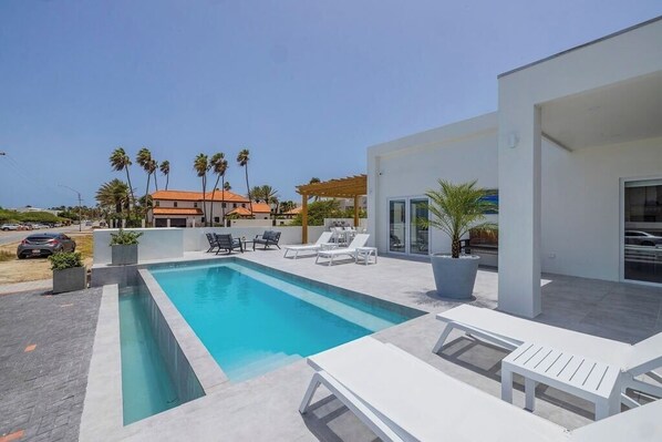 Indoor pool, a heated pool
