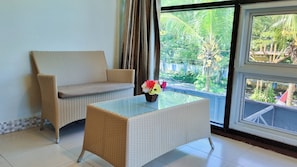 Executive-Doppelzimmer, Stadtblick | Wohnbereich