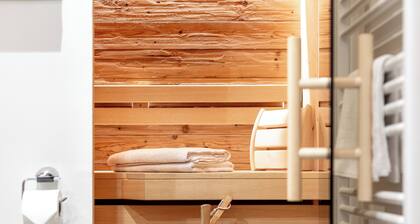 Bel appartement avec sauna privé et balcon