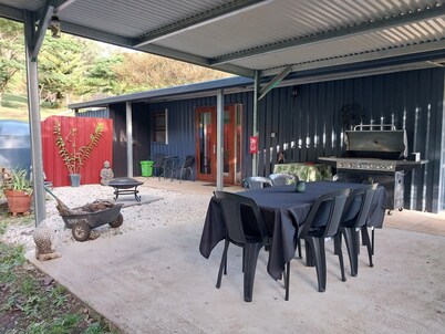 Private cottage on 40 acres with private creek and spectacular views. 