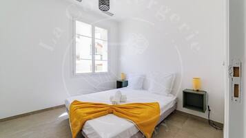 4 bedrooms, iron/ironing board, travel crib, WiFi