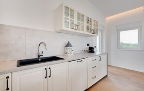 Fridge, oven, stovetop, dishwasher