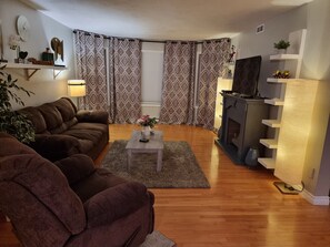 TV connectée, cheminée