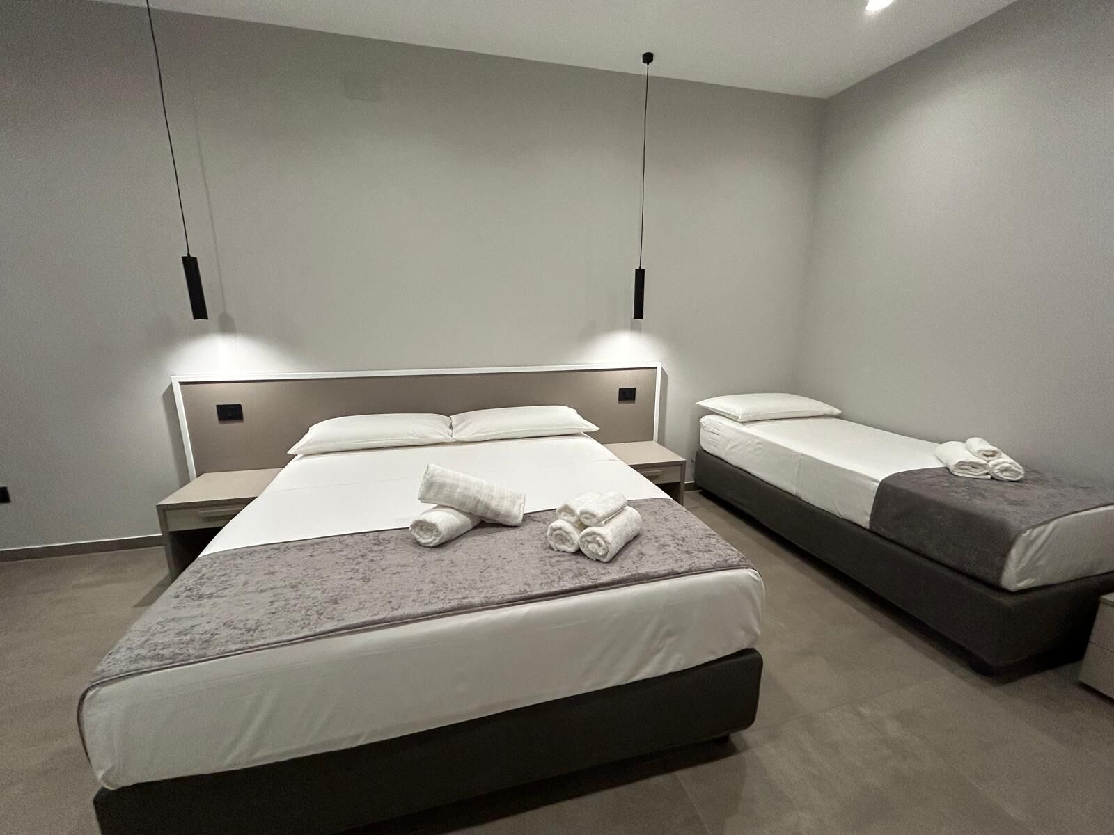 Standard Triple Room, Non Smoking, Private Bathroom | Memory foam beds, minibar, desk, laptop workspace