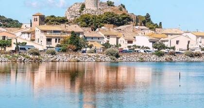 Haus 300 m vom Strand entfernt, mit sehr angenehmem Außenbereich