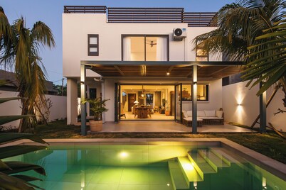 Two bedroom villa with pool for your perfect holiday in Mauritius. 
