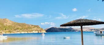Patmos Beach Stone House, in Sapsila. Slow living on the beach.