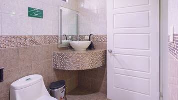 Towels, soap, toilet paper