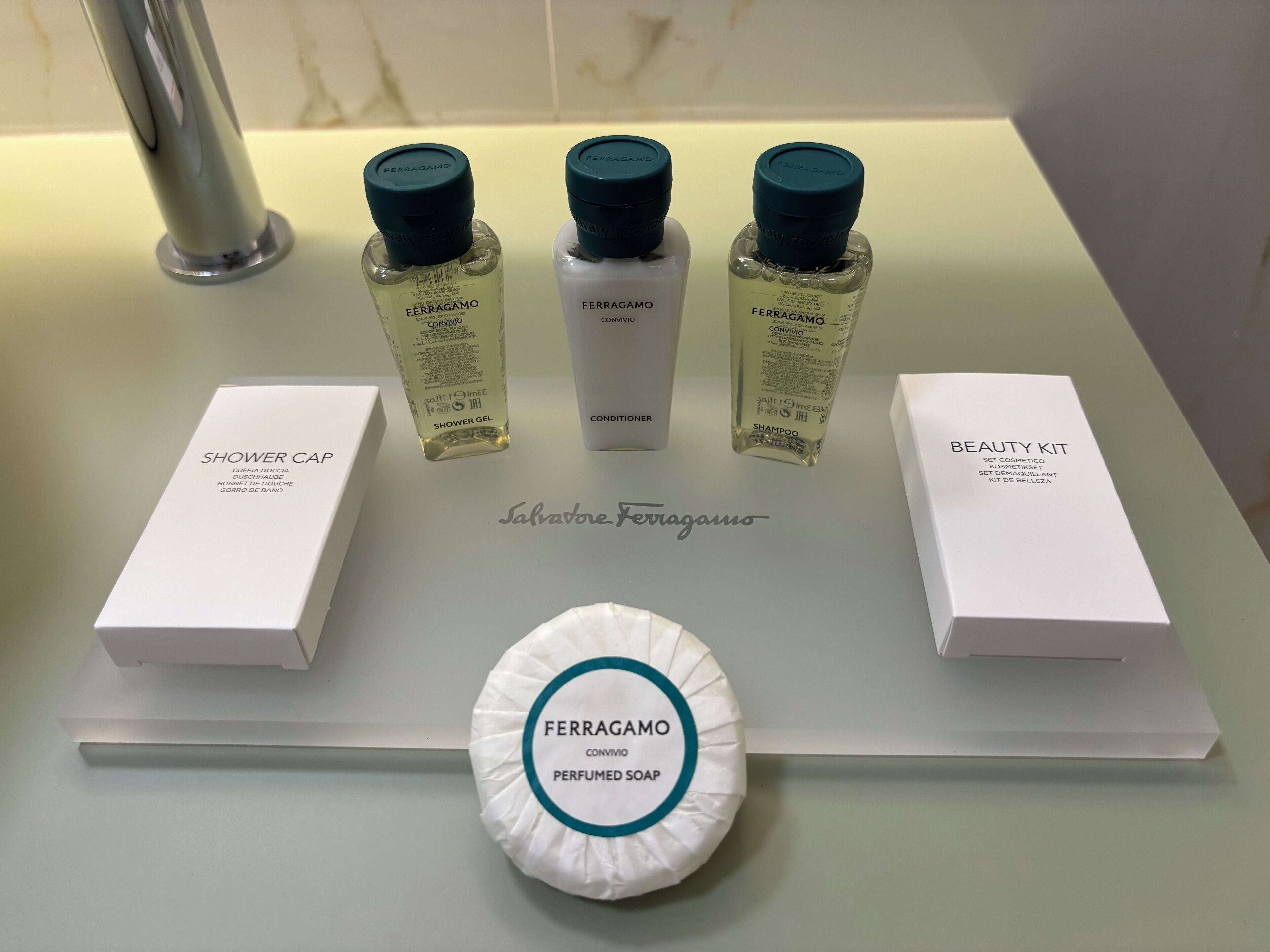 Eco-friendly toiletries, hair dryer, bidet, towels