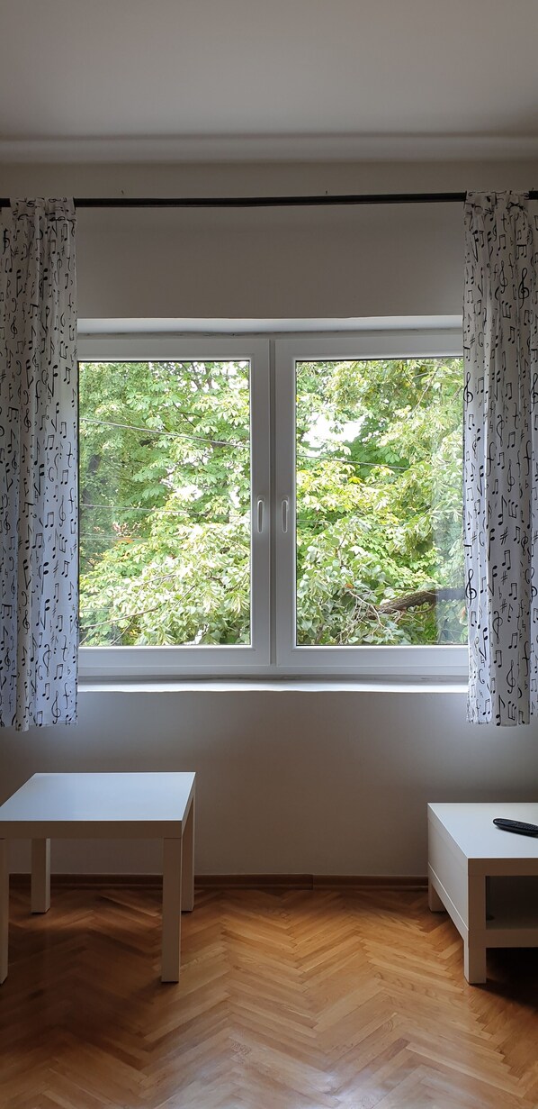 Interior - The White Suite. Cozy apartment with 1 bedroom and WiFi, AC in peaceful Skopje (Skopje)