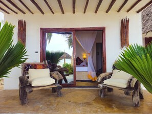 Deluxe Double Room, Patio, Ocean View | Terrace/patio - Milele beach resort (Dongwe)