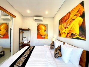 4 slaapkamers, een strijkplank/strijkijzer, wifi, beddengoed