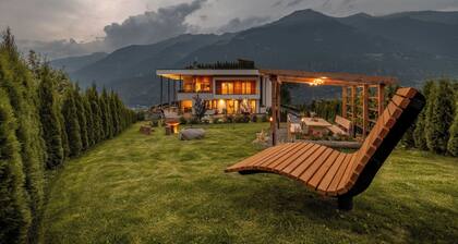 Ortsried-Hof, Apartment Panorama - Dachterrasse mit Whirlpool und Sauna
