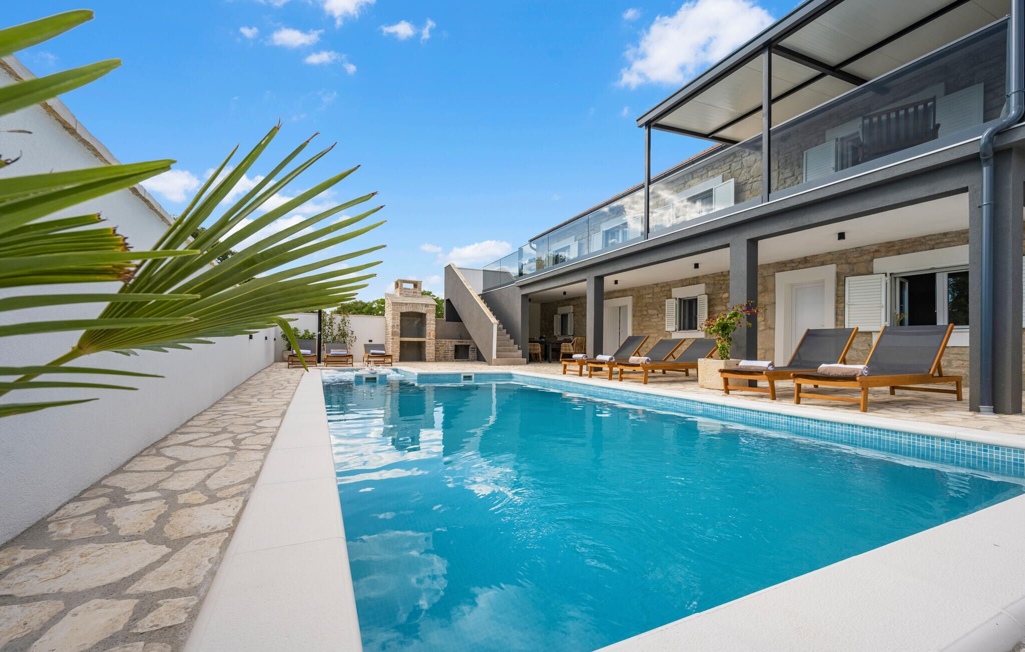 A heated pool