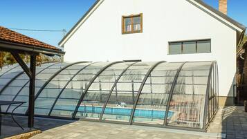 A heated pool