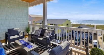 Ocean Views-Private Heated Pool & Hot Tub-3 Kings!