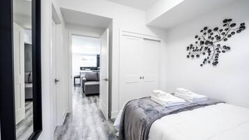 Desk, iron/ironing board, free WiFi, bed sheets