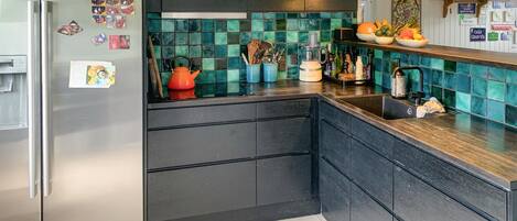 Fridge, oven, stovetop, dishwasher