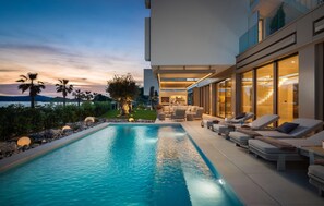 Una piscina riscaldata