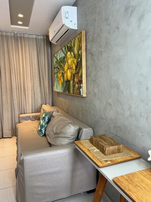 Luxury Apartment | Living area - Condominio Cupe Beach living Beira Mar (Ipojuca)