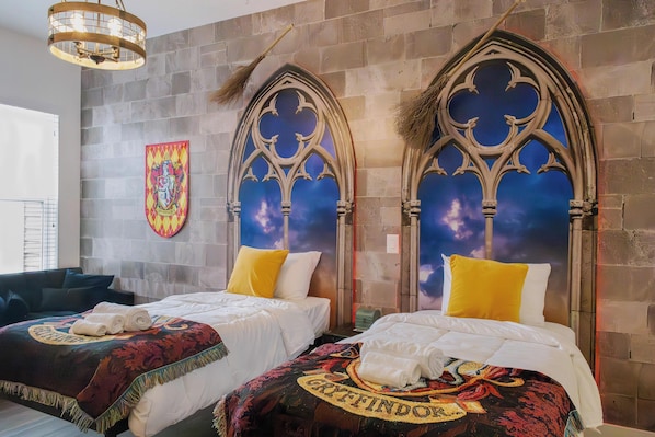 4 slaapkamers, een strijkplank/strijkijzer, wifi, beddengoed
