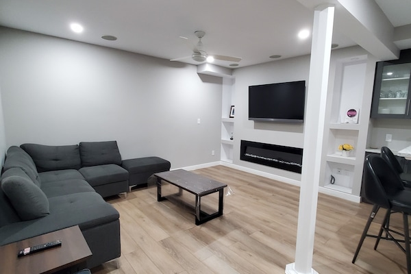 TV connectée, cheminée