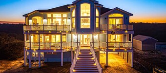 Discount Feb/Mar Htd pool/hotub, firepit oceanview, Wild Horses, 6 bed 7 baths