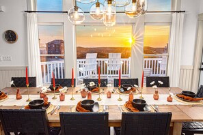 Dining - June specials Htd pool/hotub, firepit oceanview, Wild Horses, 6 bed 7 baths (Corolla)