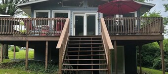 Lake front 3-bedroom house @ Rocky Fork Lake with Private Dock