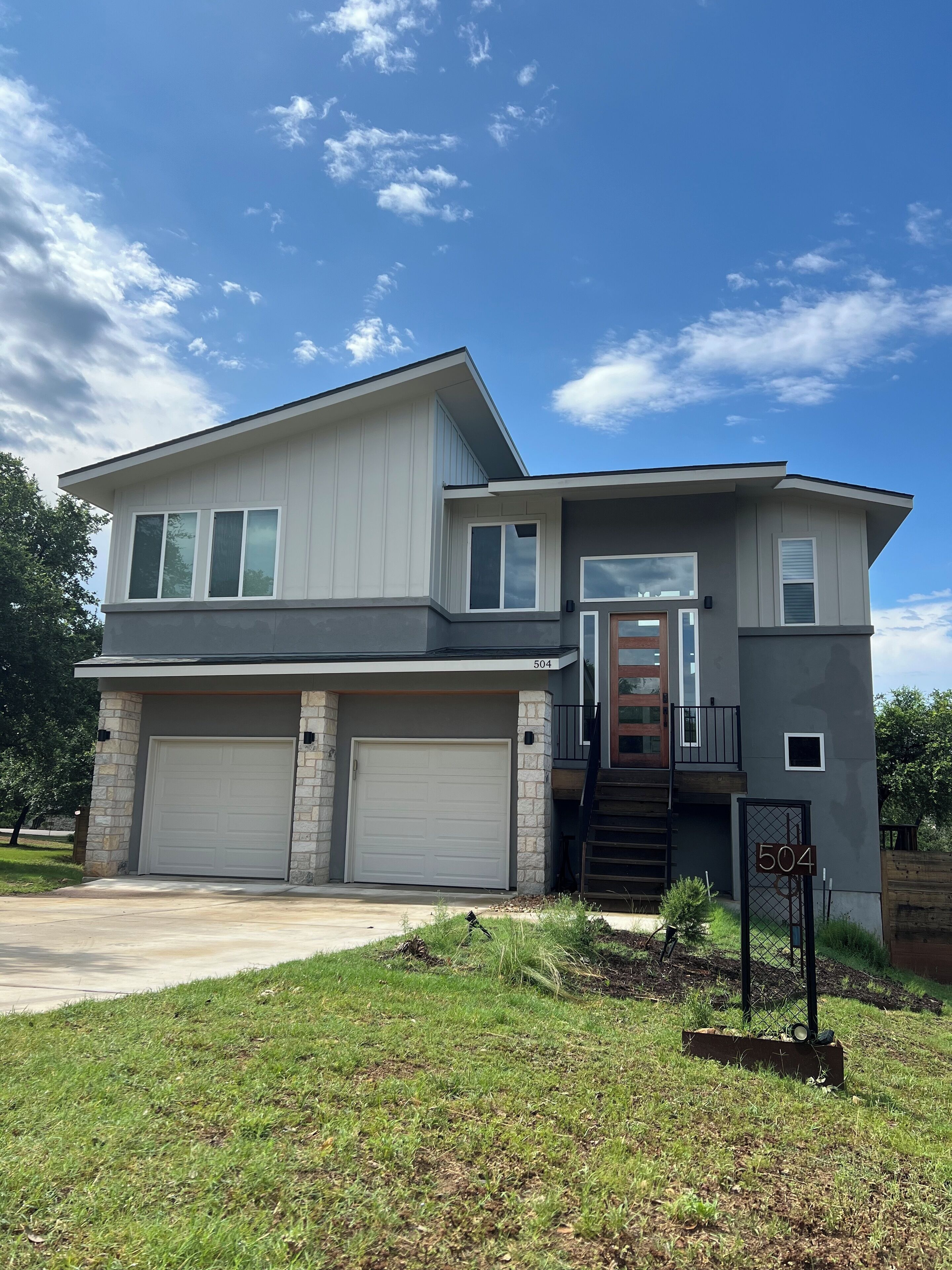 Stylish and spacious, open concept home with great patio and views of the lake.