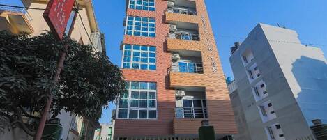 Voorkant van accommodatie