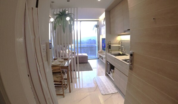 Apartment, 1 Schlafzimmer, barrierefrei, Balkon | Innenbereich