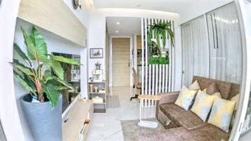 Condo, 1 quarto, acessível, sacada | Sala de estar