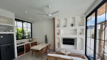 Luxury Villa, Lanai | Living area | 50-inch Smart TV with digital channels