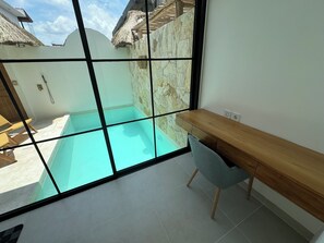 Luxury Villa, Lanai | Living area | 50-inch Smart TV with digital channels - Playa Canggu 7 (Canggu)