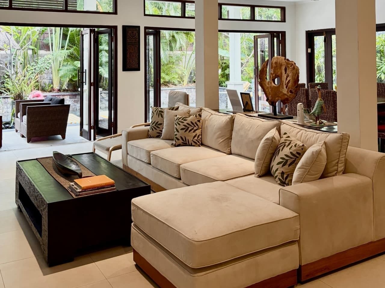 Deluxe Villa, 2 Bedrooms, Private Pool, Garden View | Living area | Flat-screen TV