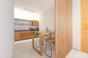Espresso maker, dining tables