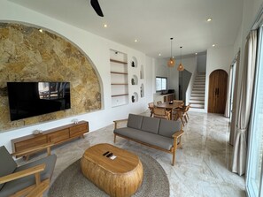 Villa Luxe, véranda, vue océan | Coin séjour