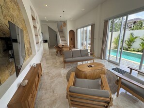 Villa Luxe, véranda, vue océan | Coin séjour