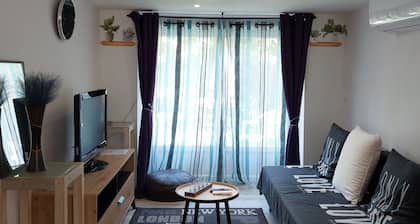 Le petit Jules - Appartement cosy RDC, jardin & clim, Agen sud, proche ENAP