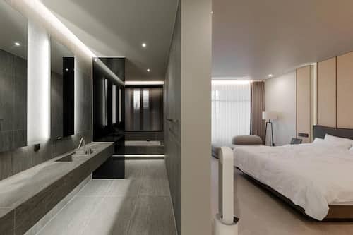 GRAND TERRACE SUITE-KING (include B.F & Heated Pool) | Baño | Secador de pelo, zapatillas, toallas y champú
