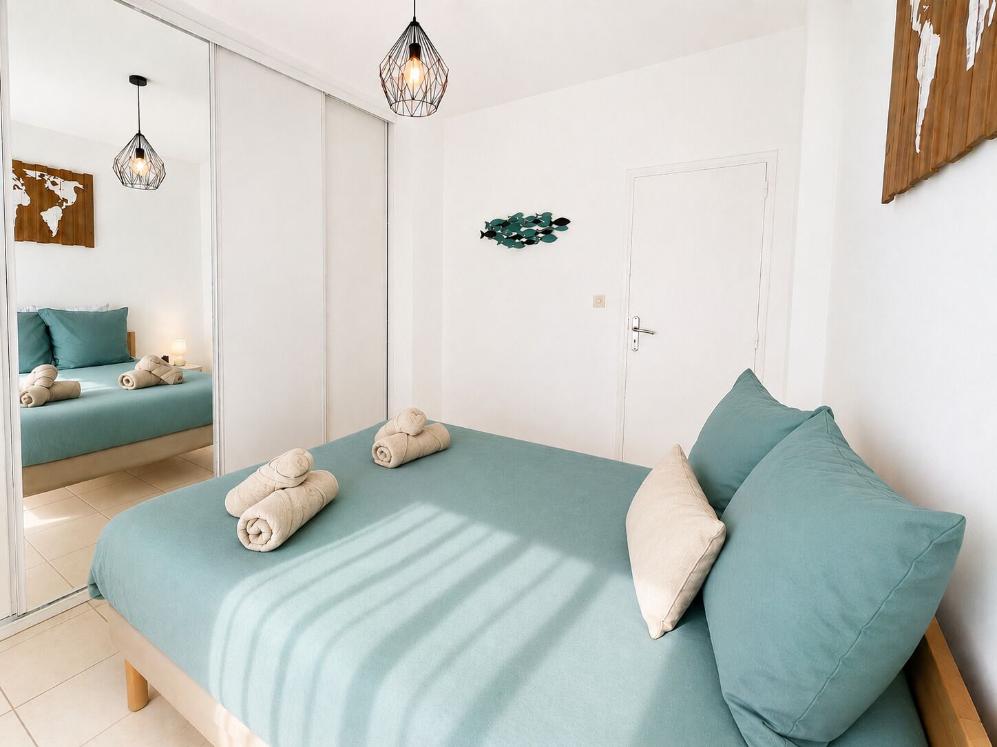 2 bedrooms, iron/ironing board, travel crib, free WiFi