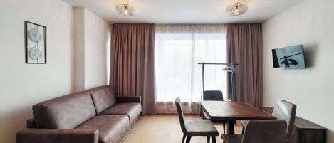 Apartamento, 1 cama Queen e sofá-cama, para não fumantes | 1 quarto, Wi-Fi de cortesia