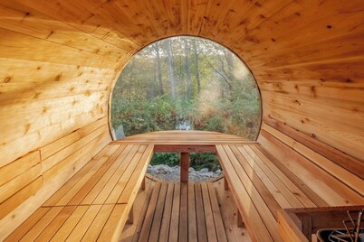 Le Domaine Batiscan spa, sauna, Saint Adelphe