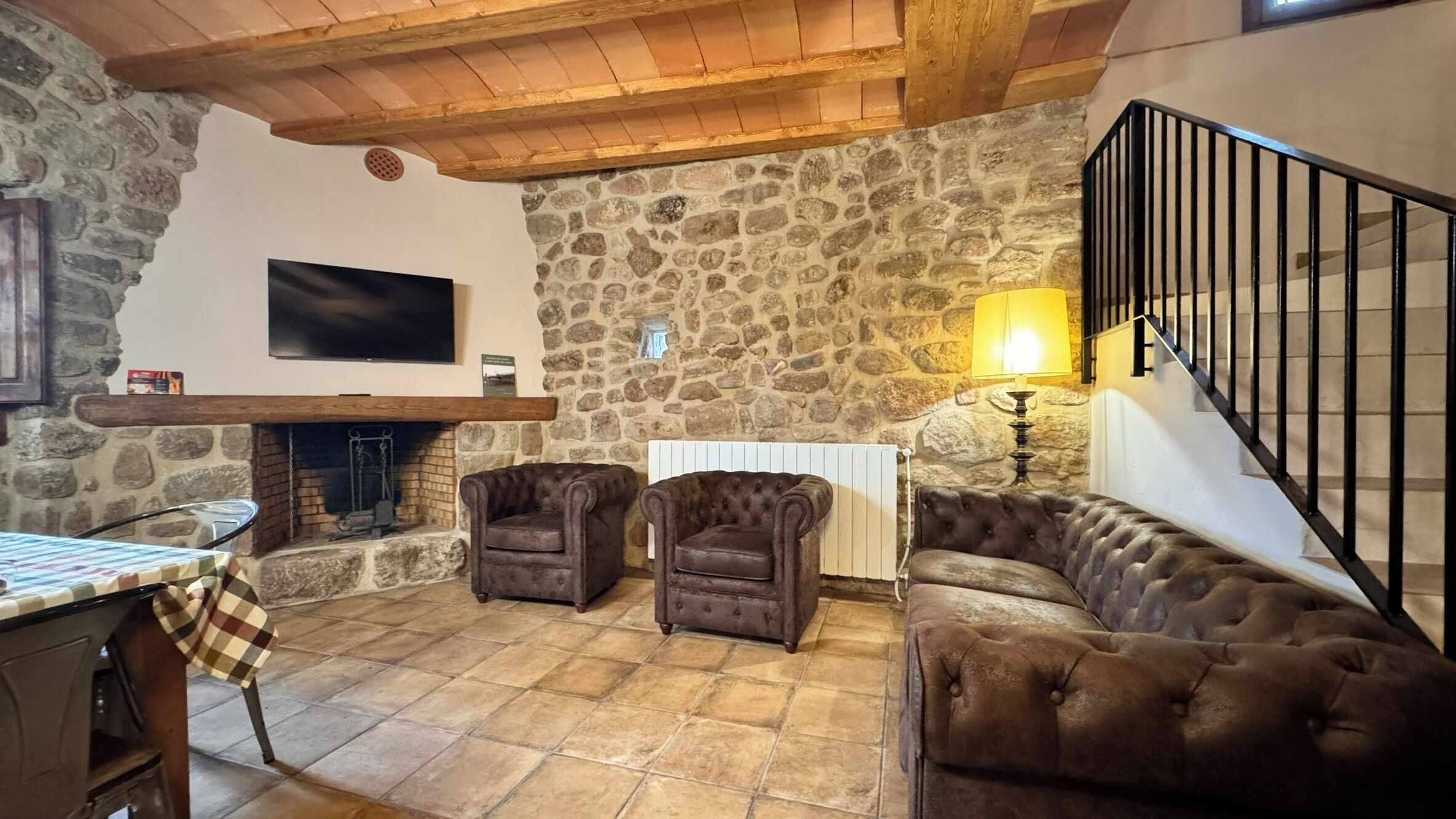 TV connectée, cheminée