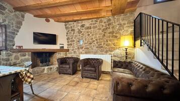 TV connectée, cheminée