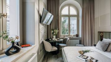 Suite Studio Premium | Draps en coton égyptien, literie de qualité supérieure