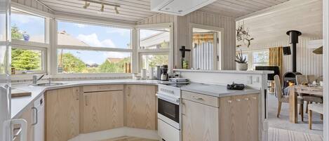 Fridge, oven, stovetop, dishwasher