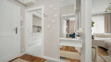 2 bedrooms, individually furnished, desk, laptop workspace