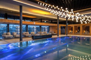Indoor pool, outdoor pool, open 6:30 AM to 10:00 PM, free pool cabanas